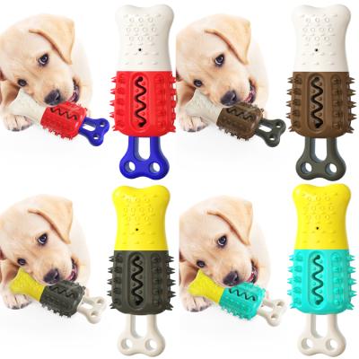 China Wholesale Viable Dog Molar Leakage Stick Dog Toy Ice Cream Dog Toothbrush Dog Toys For Summer for sale