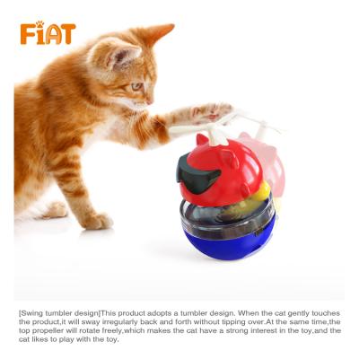 China Viable Educational Tumbler Toy Cat Toy Pet Supplies Funny Pet Training Tool Cat Leaking Food Ball Toy for sale