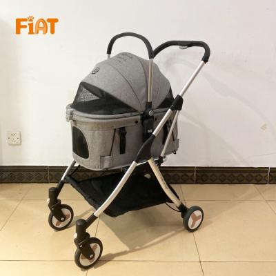 China Viable Disassemble And Portable New Small Umbrella Pet Stroller Super Lightweight Dog Stroller for sale