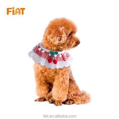 China Viable 4 Colors Can Be Choose Pearl Bib Lace Pet Bandanas Cat Scarf for sale