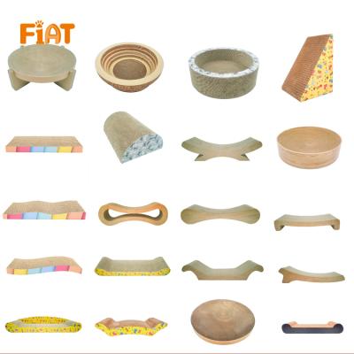 China Viable any shape you can ground here vertical or round pet cat scratcher for sale