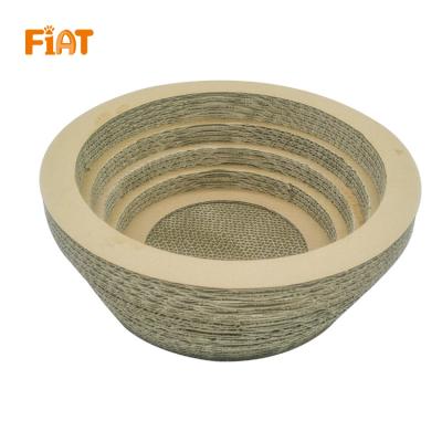 China Viable Wholesale Pet Toy Cardboard Cat Scratching Cat Scratcher With Slope for sale