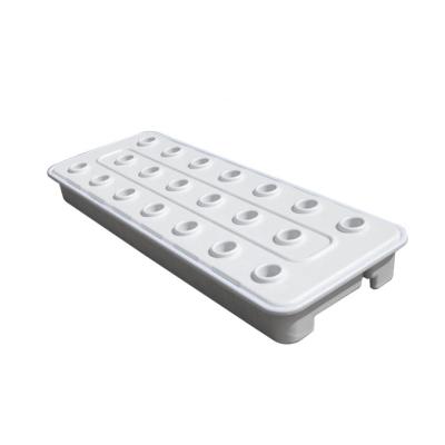 China Sample Customization Hydroponic Grinding ABS PP Eco - Friendly Growing Trays With Lid And Holes for sale