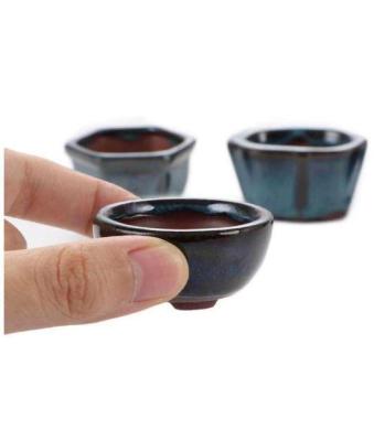 China Chinese Style Small Sample Naturix Wholesale Flower Pot Flower Pot Mini Chinese Ceramic Bonsai Pot for sale