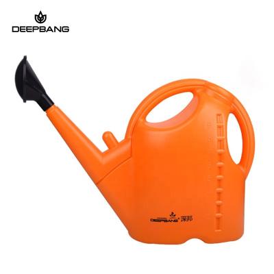 China High Quality Orange Garden Tool Deepbang pp Water Jug Planting Box Garden Flower Plant 9L Watering Pot For Gardening for sale