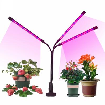 China Seed Starting Naturix Full Spectrum Phytolamps DC5V USB LED Grow Phyto Lamps 20W 30W 40W 3 Head Light Desk Clip For Plants Flowers Grow Box for sale