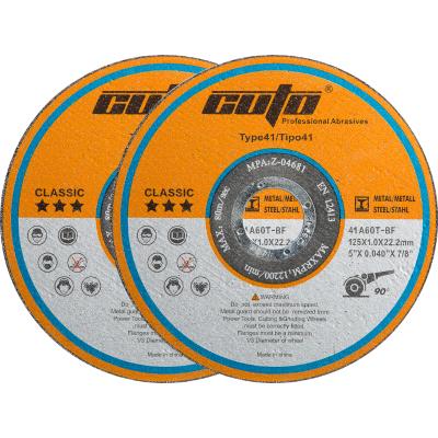 China Metal/INOX High Performance 5 Inch Double Clean Cut Wheel For Metal Cutting Disc for sale