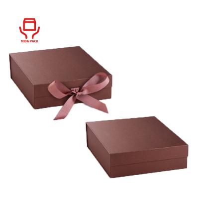 China Recycled Materials Magnetic Box Custom Logo Printed Pre Wrapped Paper Gift Box Customized Box With Flap for sale