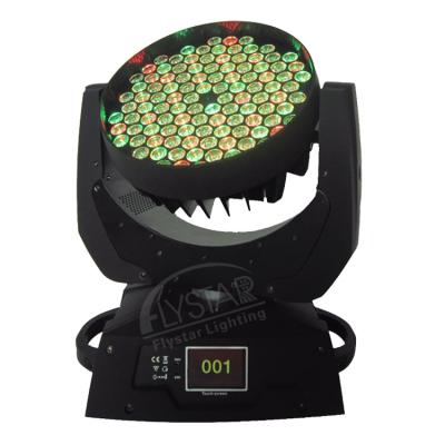 China High Brightness 108*3W RGBW 4IN Theme Park 1 Moving Head LED Wash Light Stage Light Concert Club Party for sale