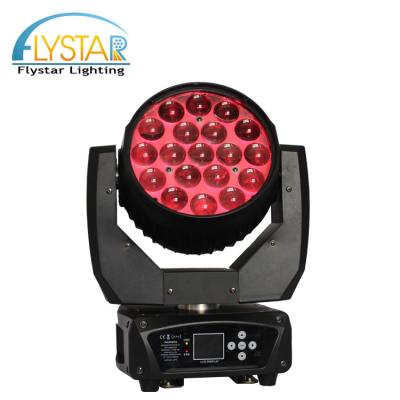 China Garden DJ Club Party Wedding Event 19x12W RGBW DMX Led Wash Zoom Moving Head Light for sale