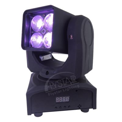 China Hotel DJ Effect KTV Bat Lighting Mini 4Pcs 12W 4in1 Led Mini Zoom Beam Moving Head for sale