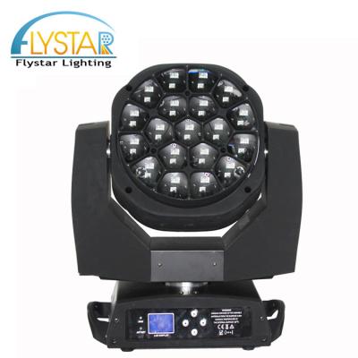 China Events showcase light bee eye K10 19*15w rgbw 4in1 led buzz beam wash effect head light concert dj moving club event for sale