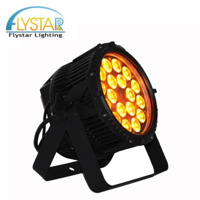 China High Power 18pcs 15W RGBWA IP65 Outdoor Garden Event Lighting Waterproof Led Par Can Present Light DJ Club for sale