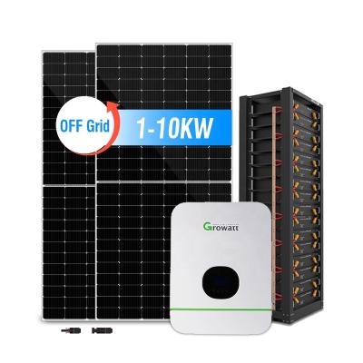 China Home DAH Solar high efficiency off grid solar power system for home use with battery 8kw for sale