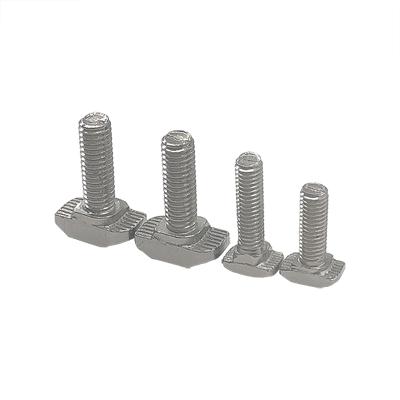 China M8x20 T 304 Stainless Steel Slot Hammer Head Stainless Steel Channel T-bolt Screws For Slot 10mm Aluminum Profile for sale