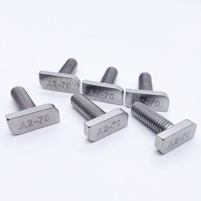 China Wholesale M5 M6 M8 M10 Stainless Steel T Slot Hammer Head 304 Stainless Steel T Slot Bolt For Aluminum Profile for sale