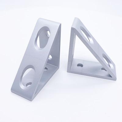 China 4 Hole Industrial Metal Inside Corner Socket Bracket For 2525 3030 4040 4545 Series Industrial Aluminum Profile for sale