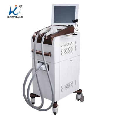 China Anti-puffiness 808nm diode laser hair removal device vacuum hair removal machine for sale