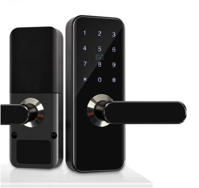 China 300 Door Handle Lock Access Control System Smart Digital Interior Electronic Door Lock For Steel Door for sale