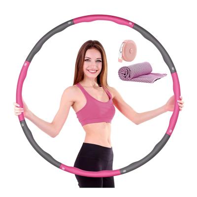 China High Quality Detachable Fitness Gym Exercise Ring Weighted Hula Rings For Polynesian Dance Adjustable Adults for sale