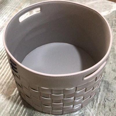 China Viable Wholesale Portable Home Decoration Bathroom Laundry Basket Rattan Weave Storage Basket Desktop Boxes for sale