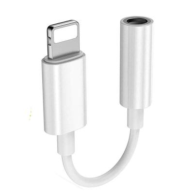 China High quality sound performance for aux adapter. iPhone for Apple Jack Earphone Audio Adapter Lighting to 3.5mm Earphone Adapter for sale