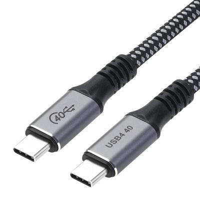 China USB 4.0 5A 20V 100W Super Speed ​​USB 4.0 5A 20V 100W Super Speed ​​MP3/MP4 Player Nylon Fast Charging Cable Type 40Gbps c Cable for sale