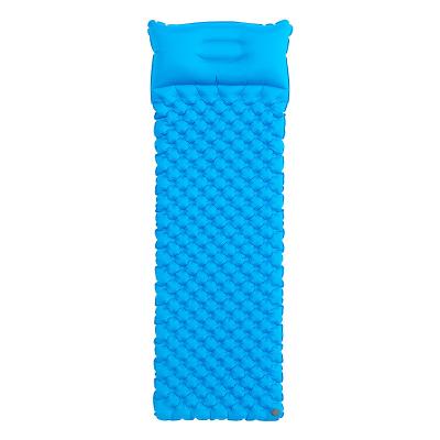 China Outdoor Camping Boosting Outdoor Traveling Self Inflating Mat Cushion Sleeping Pad Single Air Camping Inflatable Cushion for sale