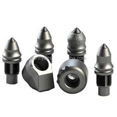 China Core drilling base tungsten carbide tipped rotary tool betek pick round shank cutters drill bits for sale