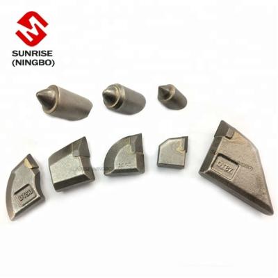 China Core tungsten carbide drill grader mulching blade cutting mulcher teeth for vermeer trenchless horizontal directional drilling hdd machine for sale