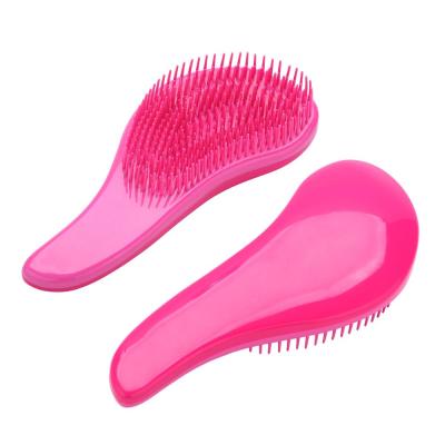 China Nondisposable Anti-Static Plastic Compact Private Label Comb Detangle Brush Tangle Free Hair for sale