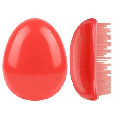 China Custom Anti-Static Cushion Logo Home Hair Care Comb Shower Massage Hair Brush Tangle Hair Brush Egg Shaped Detangling Hair Brush for sale