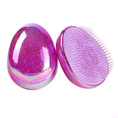 China High Quality Detangling Hair Brush Egg Designer Small Cushion Combs Child Hairbrush Portable Anti-static Hair Brush For Girl for sale