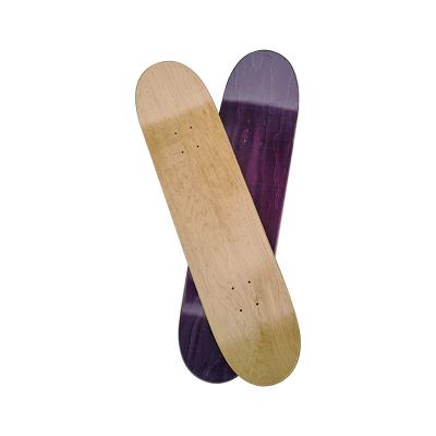 China Good Quality 100% Adult Wholesale Canadian Maple Skateboard Bamboo Wooden Empty Deck With Custom Printing for sale