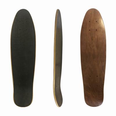 China 23 Inch Adult Custom Canadian Maple + Carbon Fiber Old School Skateboard Deck For OEM Empty Mini Cruiser Long Board for sale