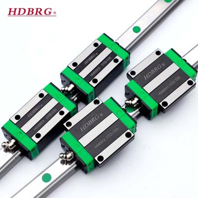 China Stores HGH20CA HGR20 Building Material Rail Heavy Load Rail Bearing Blocks High Accuracy CNC Linear Linear Guide Tracks for sale