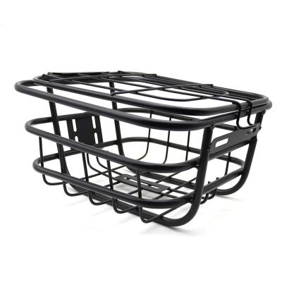 China Bicycle storage basket factory direct sales can be wholesale black electric car storage basket for sale