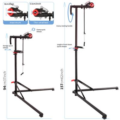 China Steel All Black Bicycle Repair Stand Bicycle Repair Platform for sale