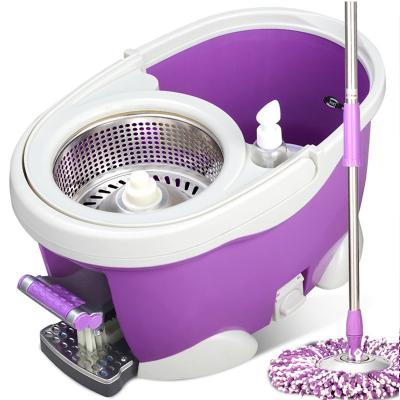 China Sustainable 8L Capacity Bucket Super Easy Pedal 360 Degree Spin Magic Mop Lazy Floor Cleaner Mop for sale