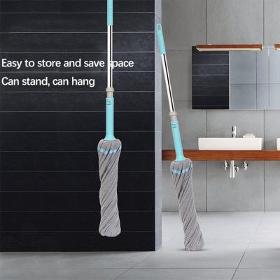 China Sustainable Squeeze Water Microfiber Mop Dry Wet high quality Cleaning floor twist mop for sale