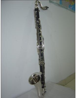 China Nickel Plated German Bass Clarinet, Bass C Bass Clarinet, Ebonite Clarinet for sale