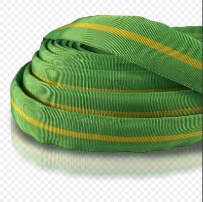 China Adjustable 50ft 15m High Pressure Fiber Jacket Lightweight Garden Water Fabric Hose with metal fittings for sale