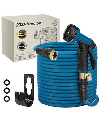 China Adjustable Hot Sale Expandable Water Garden Hose Connector Set With Green Hose for sale