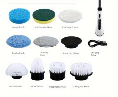 China Sustainable Electric Cleaning Brush for Kitchen Bathroom rotating Brush Cleaning for sale