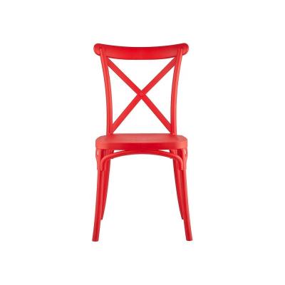 China Modern X Back Plastic Banquet Chair Hot Cross X Back Chair colorful Cross Back Plastic Chair for sale