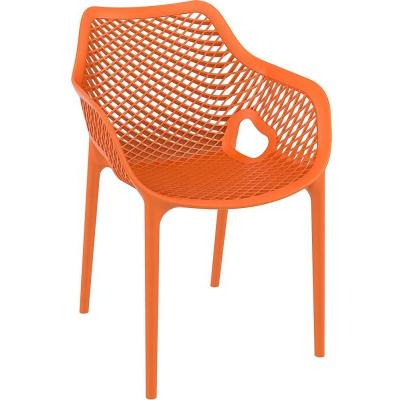 China Modern french design cheap plastic dining chair outdoor dining armchair for sale