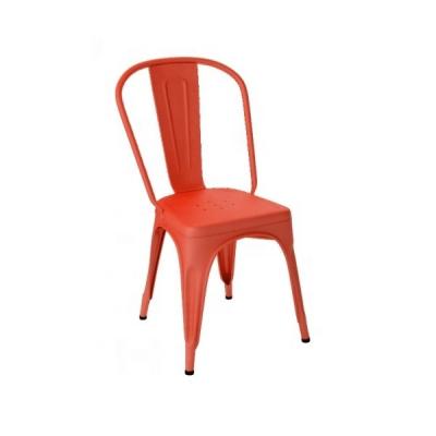 China Modern Cafe Shop Metal stacking metal coffee chair Tolixs style metal coffee chair for sale