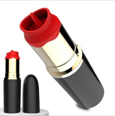 China 10 Vibration Adult Sex Toys Vibrating Mini Cat Egg Clit Tongue Lipstick Clitoral Licking Vibrator for sale