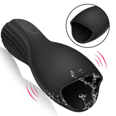 China Rechargeable Silicone Vibrator Men's Silicone Rechargeable Men's Penis Exerciser Penis Exerciser Oral Sex Toy Cup Aircraft Cup Tortoise Self-Consolation Device Adult Sexy Toys for sale