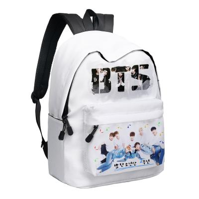 China ZHANGKELI New BTS Large Capacity Waterproof Design Printing Durable High Quality Kids Student Back Bag for sale